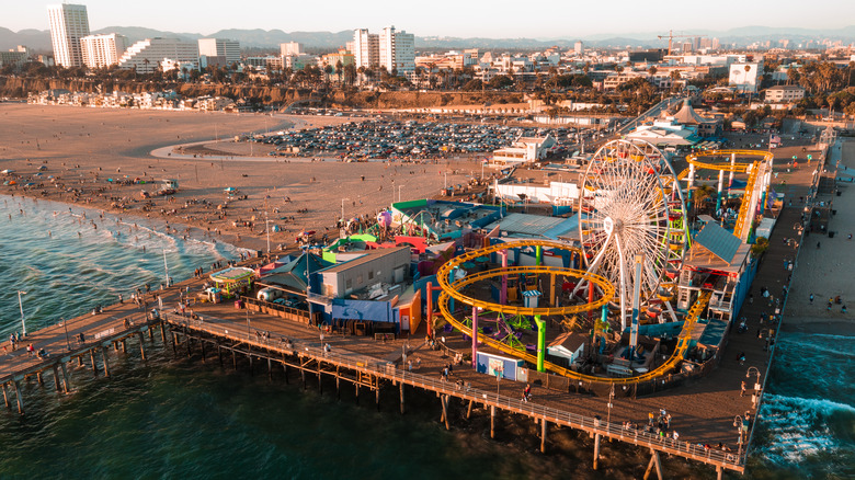 Santa Monica Pier and beach