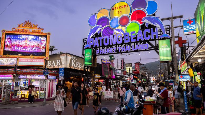 busy street in Phuket