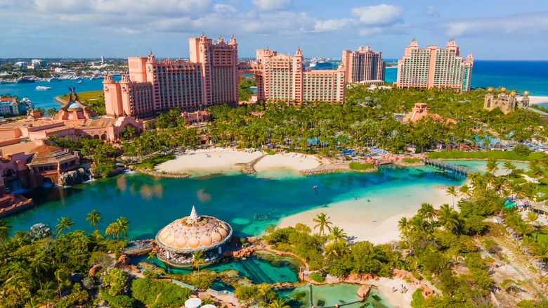 Atlantis Paradise Island from above