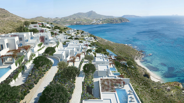 Rendering of the future Four Seasons Mykonos