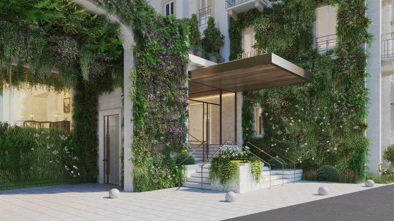 Rendering of the exterior of EDITION Lake Como