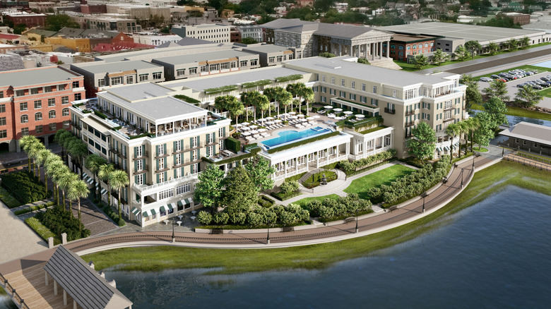 A rendering of the exterior of The Cooper