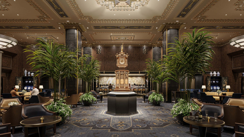 The lobby at Waldorf Astoria New York
