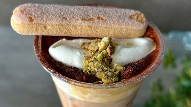 A creamtop specialty coffee at Cafe Upper in Los Angeles' Koreatown