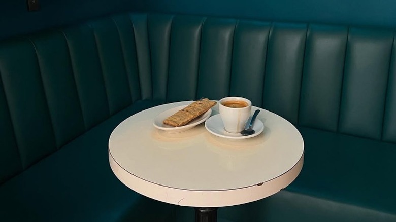 Espresso and pastry at Abraço in New York City