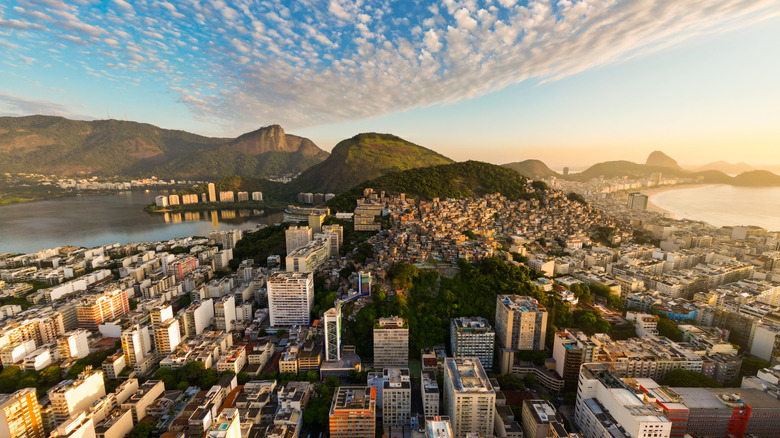 An aerial view of Rio de Janeiro