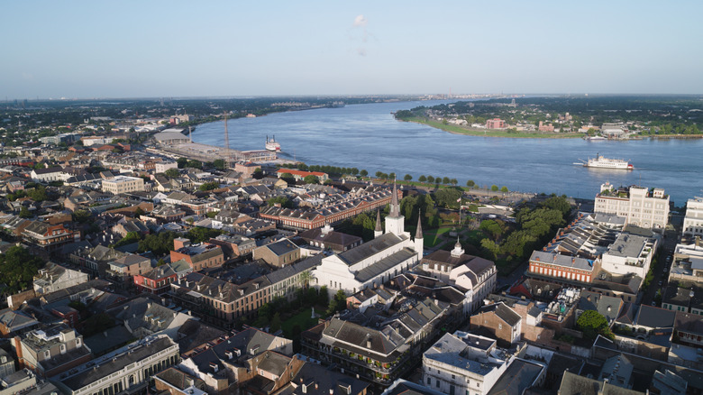 Aerial view of New Orleans