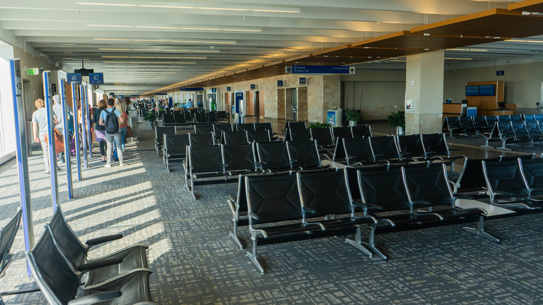Waiting area at Greenville-Spartanburg International Airport
