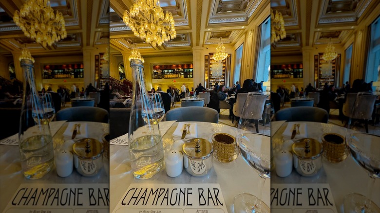 Interior of the Champagne Bar at The Plaza