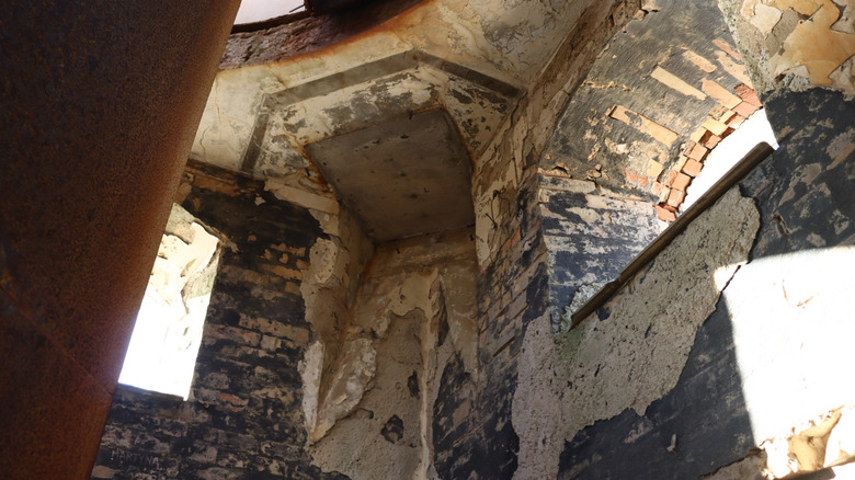 Interior of the Rubjerg Knude Lighthouse in Løkken, Denmark