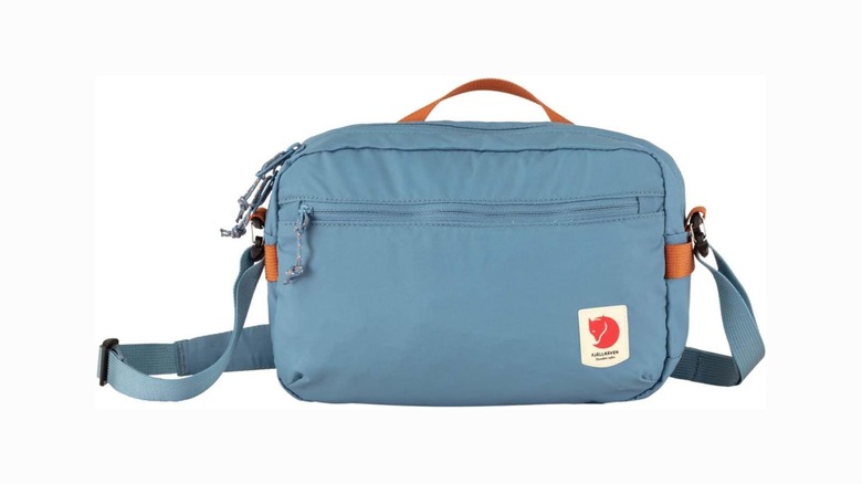 Product image of blue and orange Fjallraven crossbody bag