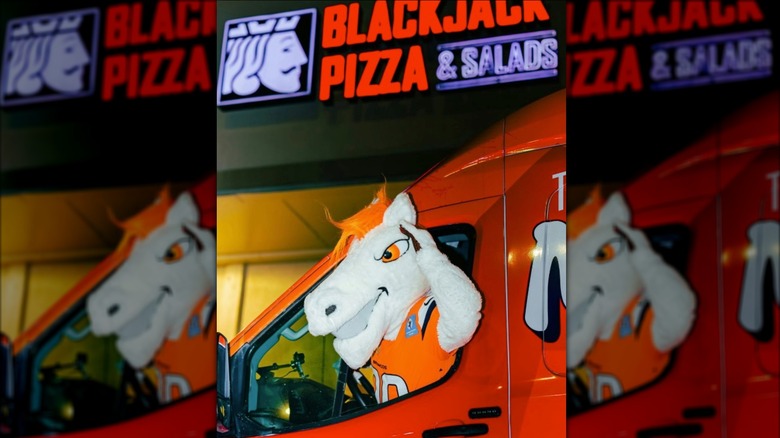 Super Bowl promotion for Blackjack Pizza