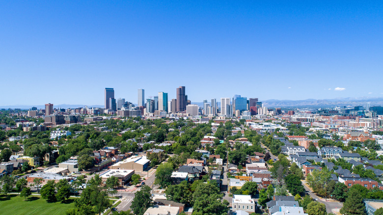 Aerial view of Denver, Colorado