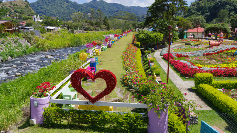 Public gardens in Boquete, Panama