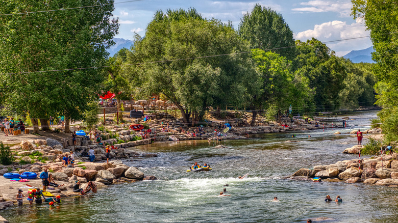 White water recreation hole in Salida