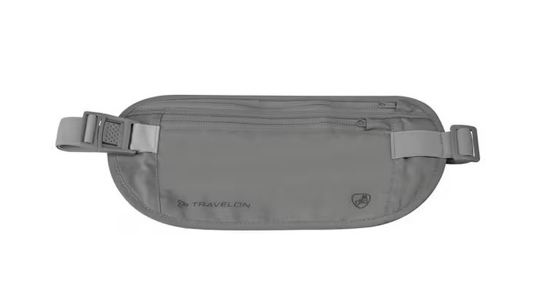 Travelon RFID-Blocking Gray Undergarment Waist Pouch