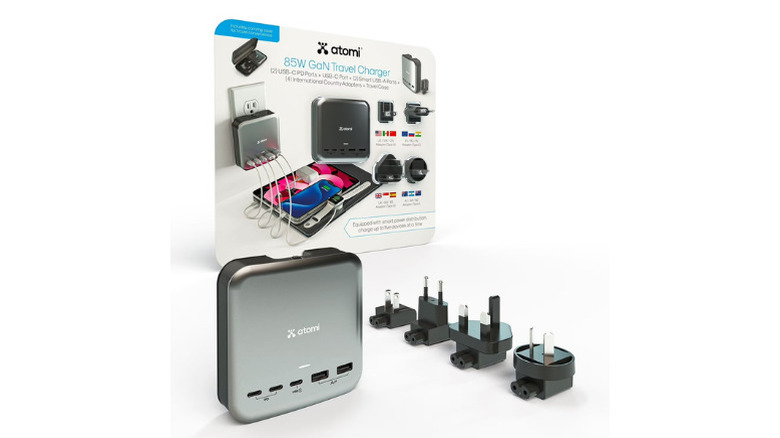 Atomi Wall Charger with Universal Travel Adapters product image