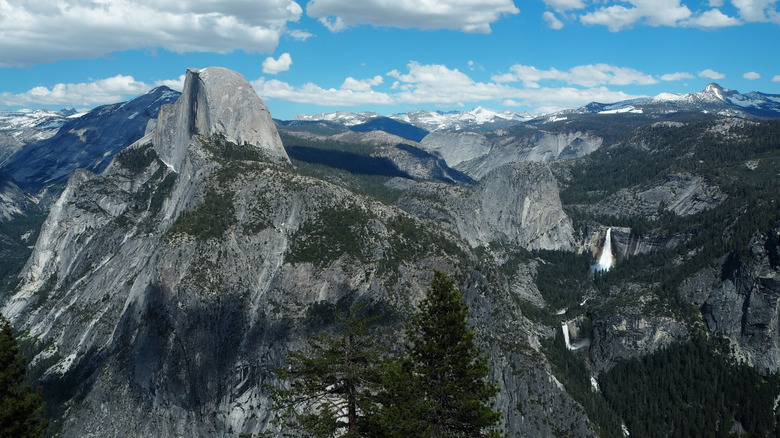 Half Dome and Yosemite Valley landscape at Yosemite National Park, California