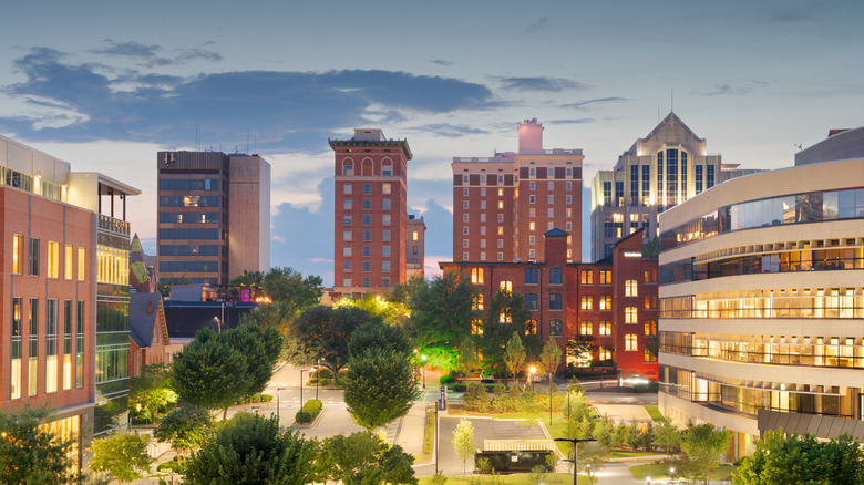 A shot of downtown Greenville, South Carolina