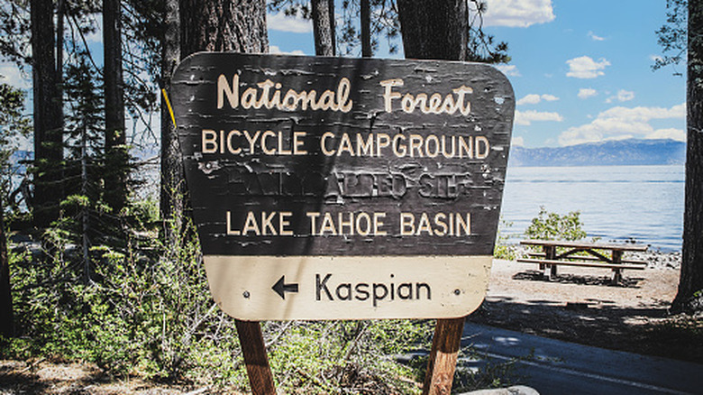 Lake Tahoe sign