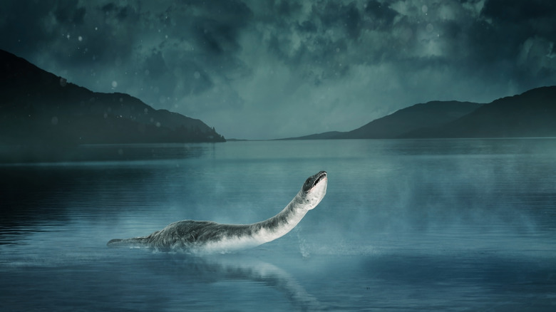 Illustration of a lake monster