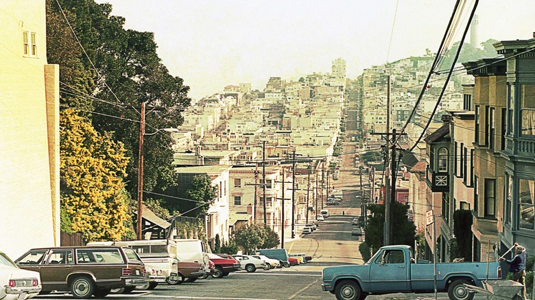 A San Francisco street in the early 1980s