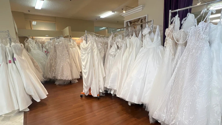 Dresses inside Bridal and Veil