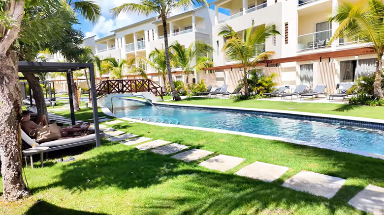 pool and lounge area at Dreams Royal Beach in Punta Cana