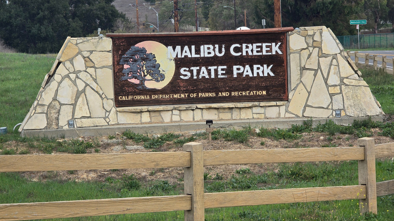 Malibu Creek State Park sign