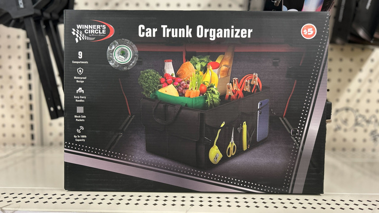 Car trunk organizer at Dollar Tree