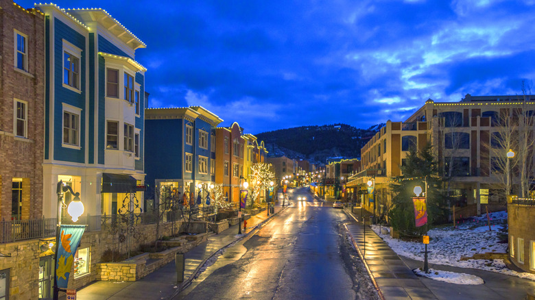 Park City, Utah, before sunrise