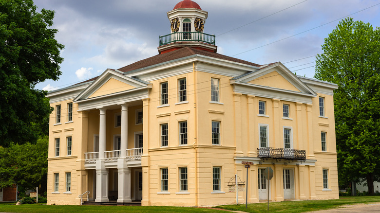 Historic building in Bishop Hill, Illinois