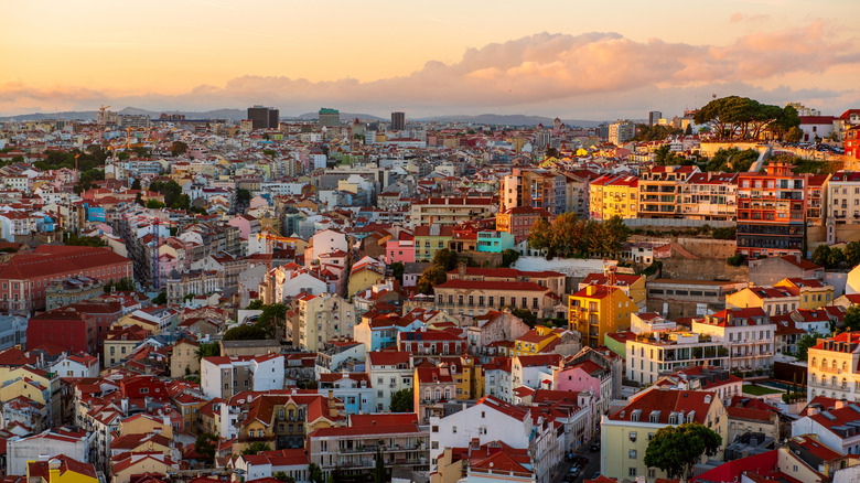 Lisbon, Portugal from above