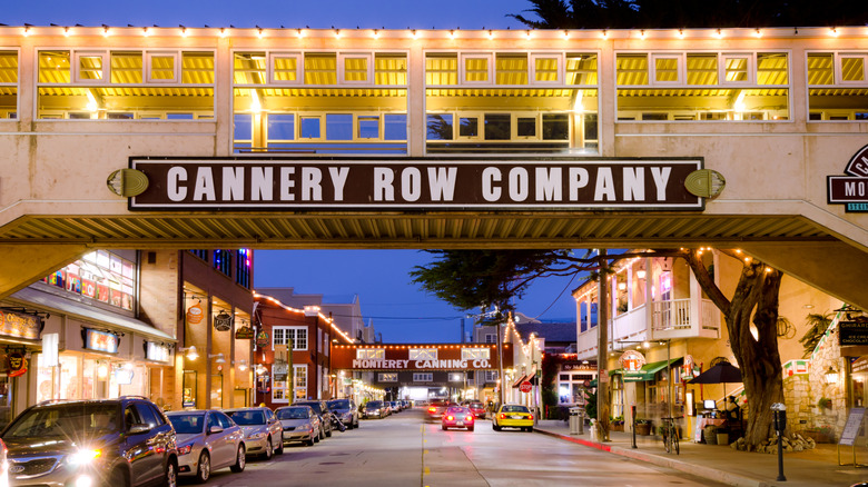 The entrance to historic Cannery Row in Monterey