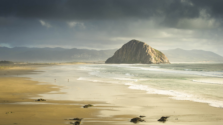 The famous rock stack in Morro Bay