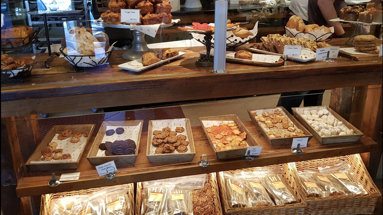 Alon's bite-sized cookies alongside other artisanal baked goods