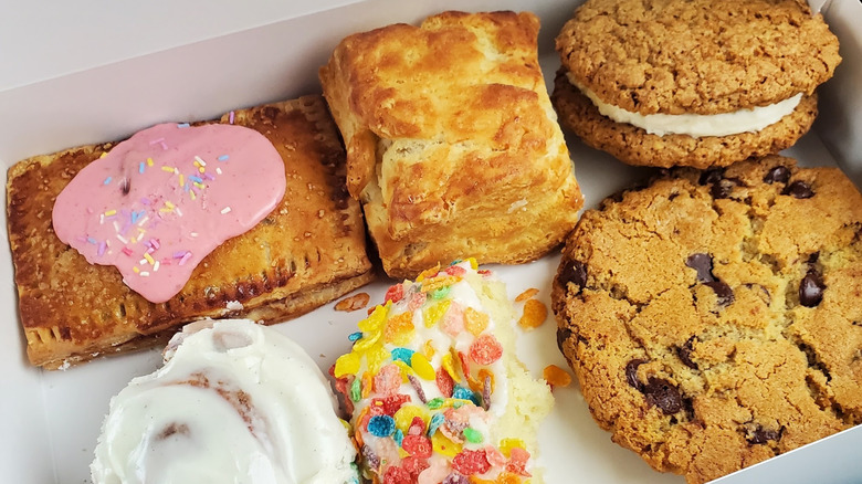 Hell Yeah Gluten Free's variety of desserts, including their gluten free chocolate chip cookie
