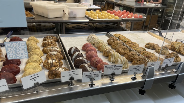 Sugar Shane's "Lab" with his popular oversized stuffed cookies with unique flavors and colors