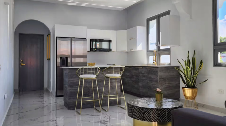 Modern interior of the Garden Miramar in Santurce, San Juan, Puerto Rico