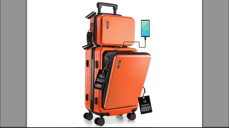 2-Piece Travelarim Hard Carry-On Weekender Luggage Set at Home Depot