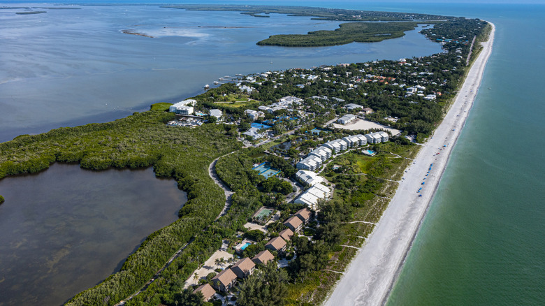An aerial view of Captiva Island