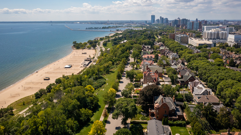 Bradford Beach in Milwaukee, Wisconsin