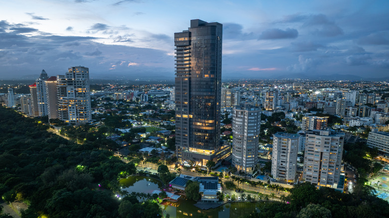 Sky view of Santo Domingo in Dominican Republic