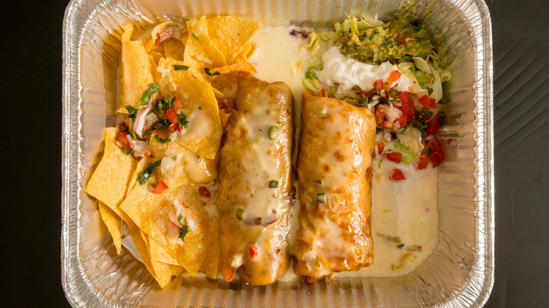 Chimichangas with guacamole, Phoenix, AZ