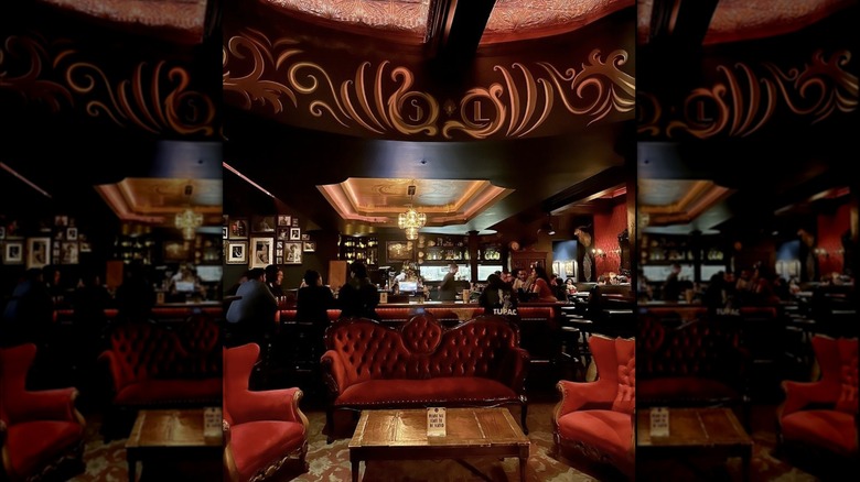 interior bar area of Shady Lady Saloon