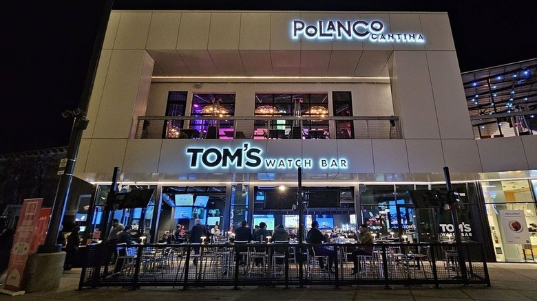 Exterior of Tom's Watch Bar