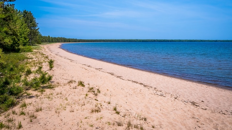 Beach at Big Bay State Park on Madeline Island, WI