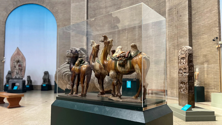 An exhibit inside the Penn Museum