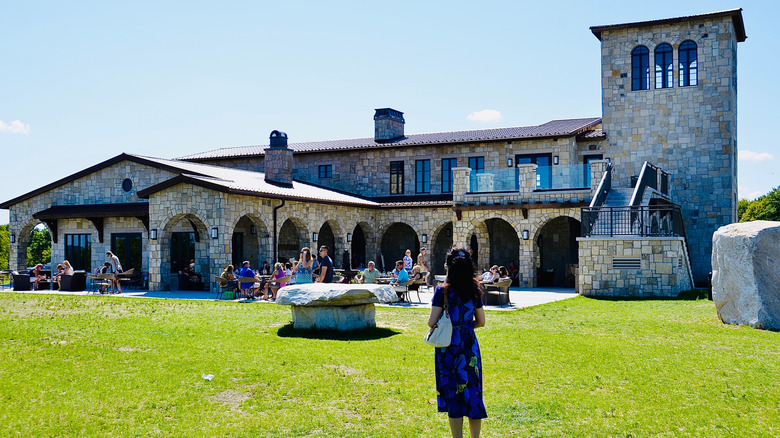 Exterior of Mari Vineyards in Traverse, Michigan