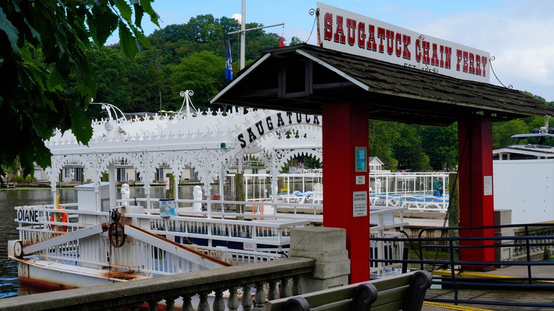 Marina for a ferry in Saugatuck, Michigan